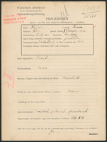 Applicant: Kallai, Minna; born 22.12.1883 in L'viv (Ukraine); divorced.
