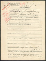 Applicant: Kalisch, Siegfried; born 20.2.1875 in Vienna (Austria); married.