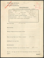 Applicant: Feldmann, Hersz; born 18.9.1903 in Ternopilʹ (Ukraine); single.