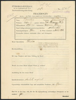 Applicant: Fenster, Bernard; born 17.11.1900 in Kozowa (Ukraine); married.