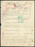 Applicant: Fleischmann, Karl; born 28.9.1899 in Vienna (Austria); single.