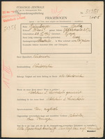 Applicant: Grünberger, Martha; born 22.1.1907 in Kyjov (Jihomoravský kraj, Czech Republic); single.