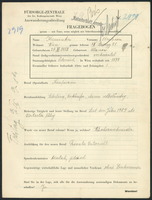 Applicant: Kaminker, Benzion; born 28.11.1882 in Ulanow; married.