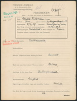 Applicant: Fichtmann, Eduard; born 27.6.ca. 1900 in Frankfurt (Oder) (Germany); married.