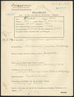 Applicant: Hindels, Karl; born 5.3.1916 in Vienna (Austria); single.