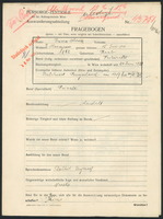 Applicant: Hirsch, Gisela; born 1882 in Raab (Hungary); married.