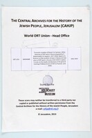 Selected documents regarding ORT work in Russia.