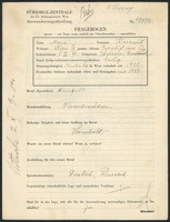 Applicant: Karassik, Marie; born 5.9.1895 in Charkow (Ukraine); single.