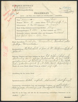 Applicant: Karman, Leo; born 9.5.1912 in Budapest (Hungary); single.