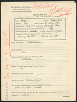 Applicant: Karpel, Abraham Hersch; born 25.10.1919 in Peczenizyn; single.