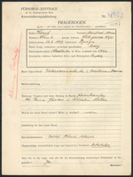 Applicant: Karpf, Manfred Moses; born 13.2.1897 in Tyczyn (Województwo Podkarpackie, Poland); single.