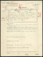 Applicant: Karpfen, Leo; born 1.4.1888 in Krems, A. D. Donau; married.