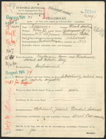 Applicant: Kassner, Hirsch Nuchim; born 31.1.1887 in Ternopilʹ (Ukraine); married.