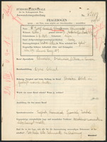 Applicant: Grünwald, Josef Friedrich; born 6.2.1919 in Vienna (Austria); single.