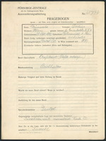 Applicant: Grünwald, Julius; born 28.10.1880 in Rothneusiede B. Wien; married.