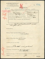 Applicant: Gutstein, Salomon; born 13.12.1887 in Rohatyn (Ukraine); married.