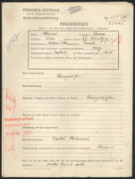 Applicant: Haas, Clara; born 29.4.1896 in Trieste (Italy); single.