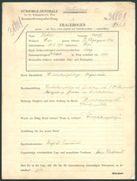 Applicant: Hekler, Adolf; born 16.4.1896 in Vienna (Austria); single.