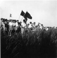 בדרך לחג קציר העומר שנות 40. צילום אדם רובין