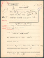 Applicant: Heller, Isidor; born 18.2.1906 in Safed (Israel); married.