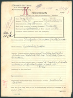 Applicant: Heller, Josef; born 24.8.1886 in Vienna (Austria); married.