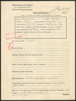 Applicant: Hermann, Adela; born 4.9.1906 in Nadvorna (Ukraine); married.