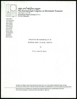 An Article - 'Perception and Responsibility of Recording Dance In Social Contexts'.