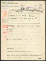 Applicant: Herzberg, Chaim Samuel; born 11.1.1916 in Prague (Czech Republic); married.