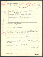 Applicant: Horowitz, Abraham; born 4.11.1894 in Stanislav (Ukraine); married.