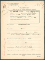 Applicant: Korn, Wolf Nuta Israel; born 1.1.1890 in Maydan; married.