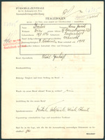 Applicant: Imber, Moses Jakob; born 29.8.1890 in Radziahow; married.