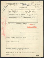 Applicant: Schlüssel, Josef Schya; born 30.10.1869 in Tarnobrzeg; married.