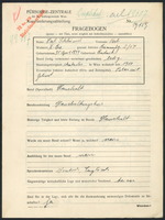 Applicant: Schlüssel, Perl; born 30.4.1899 in Rudnik; single.