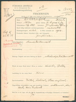 Applicant: Kornfeld, Erich; born 3.7.1885 in Janzleunslau; married.