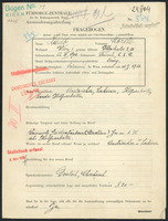 Applicant: Laub, Moritz; born 22.3.1906 in Třešt̕ (Czech Republic); single.