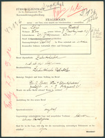 Applicant: Scheu, Friedrich; born 21.4.1902 in Vienna (Austria); divorced.