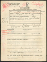 Applicant: Laufer, Hermann; born 26.7.1892 in Vienna (Austria); single.