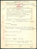 Applicant: Melnik, Max; born 11.9.1909 in Oman; single.