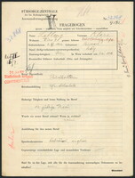 Applicant: Leblang, Klara; born 9.12.1902 in Buchach (Ukraine); single.