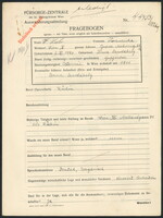 Applicant: Leeb, Franziska; born 6.6.1890 in Dunajská Streda (Slovakia); divorced.