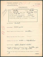 Applicant: Schifferes, Bertha; born 13.6.1885 in Vienna (Austria); widowed.