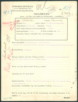 Applicant: Schiller, Samuel; born 10.12.1890 in Tarnow; single.