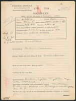 Applicant: Kohn, Koloman; born 23.6.1881 in Vrbové (Slovakia); married.