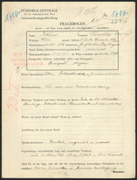 Applicant: Kohn, Nandor; born 20.11.1895 in Funf, Kirchen, Pécs (Hungary); married.
