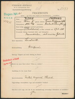 Applicant: Kohn, Sigmund; born 14.3.1894 in Frauenkirchen (Austria); married.