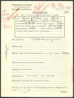 Applicant: Munz, Hene; born 26.12.1890 in Tyczyn (Województwo Podkarpackie, Poland); married.