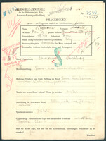 Applicant: Neumann, Leopold; born 31.12.1908 in Vienna (Austria); single.