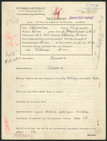 Applicant: Olkenicki, Salomon; born 10.9.1900 in Slonim (Belarus); married.