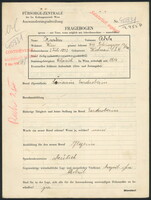 Applicant: Ornstein, Adale; born 2.7.1892 in Wscherau; single.
