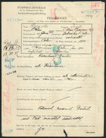 Applicant: Osinski, Icek; born 11.2.1893 in Lubartów; married.